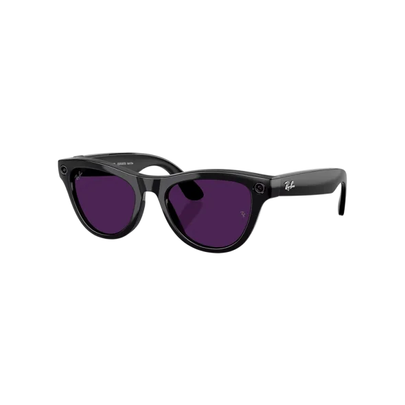 Смарт-очки Ray-Ban Meta Skyler Gen 2 St. Shiny Black Frame/Clear to Amethyst Transitions Lenses (RW4014 601/CH 52-20) | магазин Apple Grokholsky.com — Фото 1