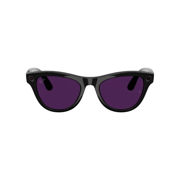 Смарт-очки Ray-Ban Meta Skyler Gen 2 St. Shiny Black Frame/Clear to Amethyst Transitions Lenses (RW4014 601/CH 52-20) | магазин Apple Grokholsky.com — Фото 3