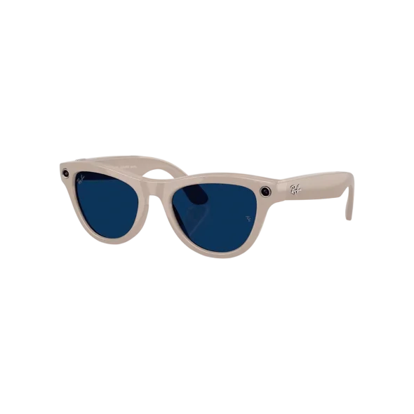 Смарт-очки Ray-Ban Meta Skyler Gen 2 Stand.Shiny Chalky Gray Frame/Clear to Sapphire Transit.Lenses RW4014 6700MF 52-20 | магазин Apple Grokholsky.com — Фото 3