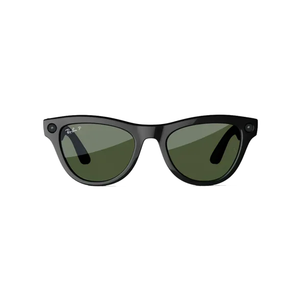 Смарт-окуляри Ray-Ban Meta Skyler Standard Shiny Black / G-15 Green (RW4010 601/71 52-20) | магазин Apple Grokholsky.com — Фото 3