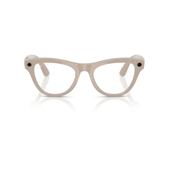 Смарт-окуляри Ray-Ban Meta Skyler Standard Shiny Chalky Gray / Clear Sapphire Transition (RW4010 6700MF 52-20) | магазин Apple Grokholsky.com — Фото 3