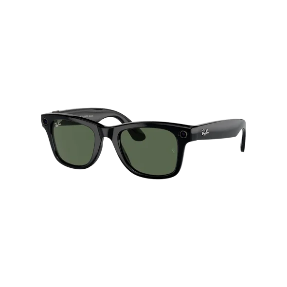 Смарт-окуляри Ray-Ban Meta Wayfarer Gen 2 Large Shiny Black Frame / G-15 Green Lenses (RW4012 601/71 53-22) | магазин Apple Grokholsky.com — Фото 1