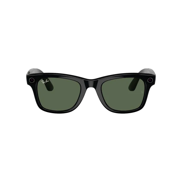 Смарт-окуляри Ray-Ban Meta Wayfarer Gen 2 Large Shiny Black Frame / G-15 Green Lenses (RW4012 601/71 53-22) | магазин Apple Grokholsky.com — Фото 3