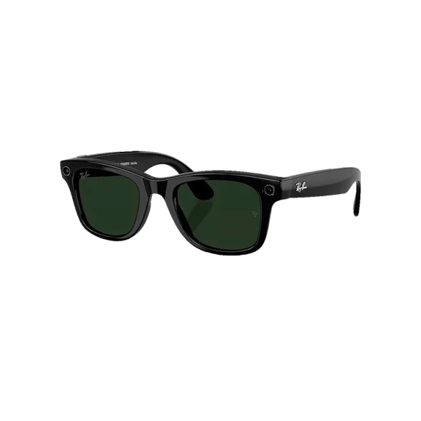 Смарт-окуляри Ray-Ban Meta Wayfarer Gen 2 LargeShiny Black Frame/Clear to Graphite Green Transit.Lens. RW4012 601/1M 53-22 | магазин Apple Grokholsky.com — Фото 1