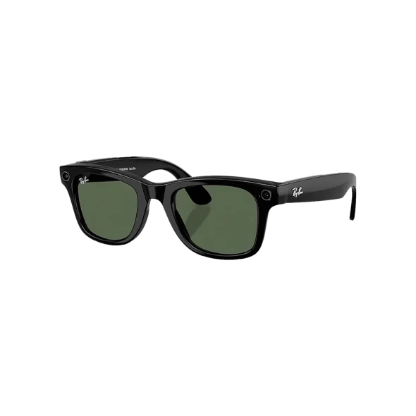 Смарт-окуляри Ray-Ban Meta Wayfarer Gen 2 Standard Shiny Black Frame / G-15 Green Lenses (RW4012 601/71 50-22) | магазин Apple Grokholsky.com — Фото 1