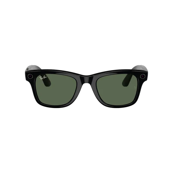 Смарт-окуляри Ray-Ban Meta Wayfarer Large Shiny Black / G-15 Green (RW4008 601/71 53-22) | магазин Apple Grokholsky.com — Фото 3