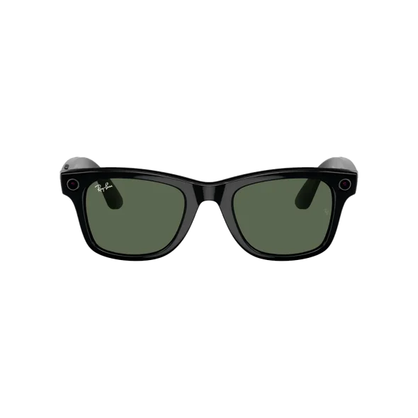 Смарт-очки Ray-Ban Meta Wayfarer Shiny Black Frame Green Lenses (RW4006 601/71 50-22) | магазин Apple Grokholsky.com — Фото 3
