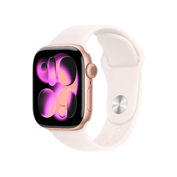Смарт-часы Apple Watch Series 11 GPS + Cellular 42mm Rose Gold Alu. Case w. Light Blush Sport Band - M/L (MF8F4) | магазин Apple Grokholsky.com — Фото 1