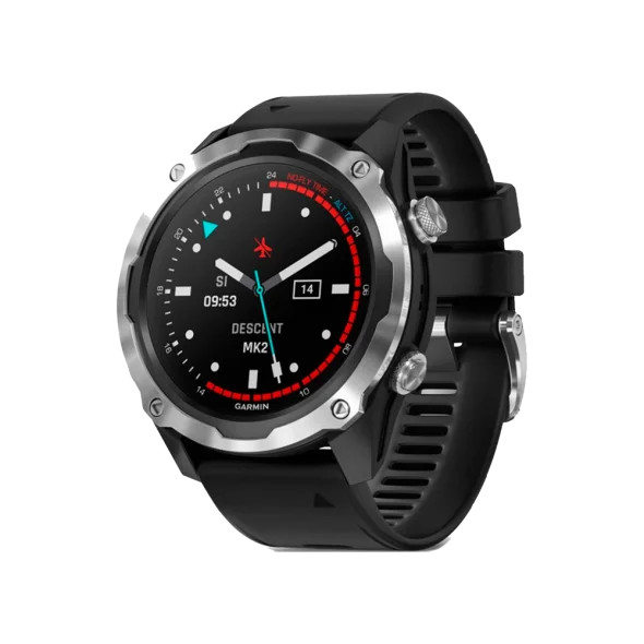 Смарт-годинник Garmin Descent Mk2 Stainless Steel with Black Band (010-02132-00/10) | магазин Apple Grokholsky.com — Фото 1