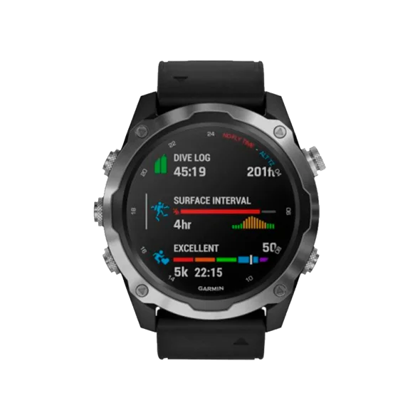 Смарт-годинник Garmin Descent Mk2 Stainless Steel with Black Band (010-02132-00/10) | магазин Apple Grokholsky.com — Фото 3