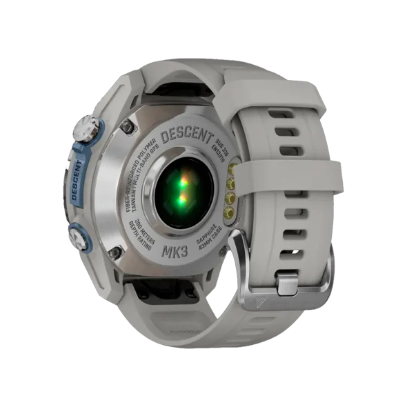 Смарт-часы Garmin Descent Mk3 43 mm Stainless Steel with Fog Gray Silicone Band (010-02753-04/03) | магазин Apple Grokholsky.com — Фото 2