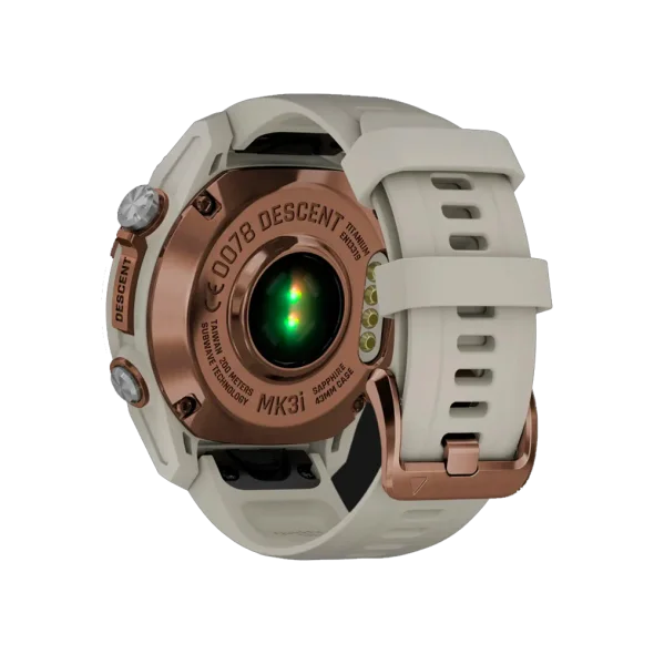 Смарт-часы Garmin Descen Mk3i – 43 mm Bronze PVD Titanium with French Gray Silicone Band (010-02753-13/14) | магазин Apple Grokholsky.com — Фото 2