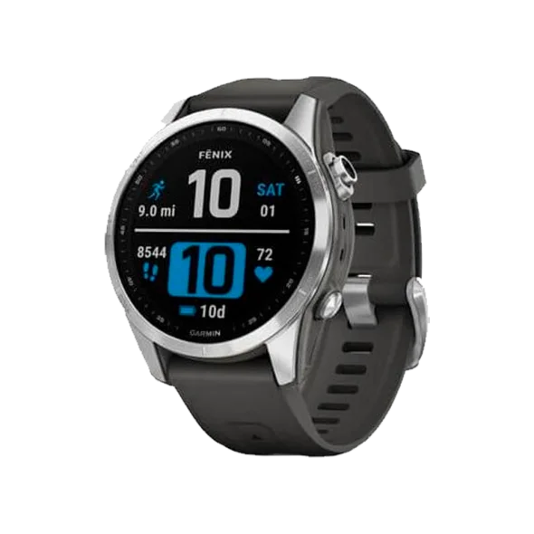 Смарт-часы Garmin Fenix 7S Silver with Graphite Band (010-02539-00/01) | магазин Apple Grokholsky.com — Фото 1
