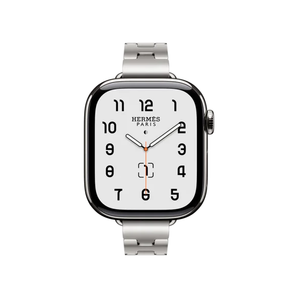 Смарт-годинник Apple Watch Series 11 GPS + Cellular 42mm Silver Tit. Case w. Hermes Satine Grand H Fin (M) (MF9P4+MGLU4) | магазин Apple Grokholsky.com — Фото 3