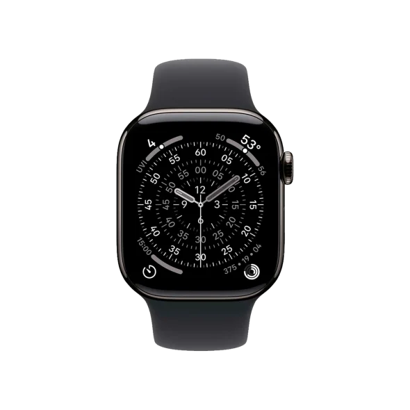 Смарт-годинник Apple Watch Series 11 GPS + Cellular 42mm Slate Titanium Case w. Black Sport Band - S/M (MF8R4) | магазин Apple Grokholsky.com — Фото 3