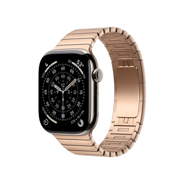 Смарт-годинник Apple Watch Series 11 GPS + Cellular 46mm Natural Tit. Case w. Gold Link Bracelet (MFAY4+MXMH3) | магазин Apple Grokholsky.com — Фото 1