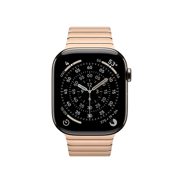 Смарт-годинник Apple Watch Series 11 GPS + Cellular 46mm Natural Tit. Case w. Gold Link Bracelet (MFAY4+MXMH3) | магазин Apple Grokholsky.com — Фото 3