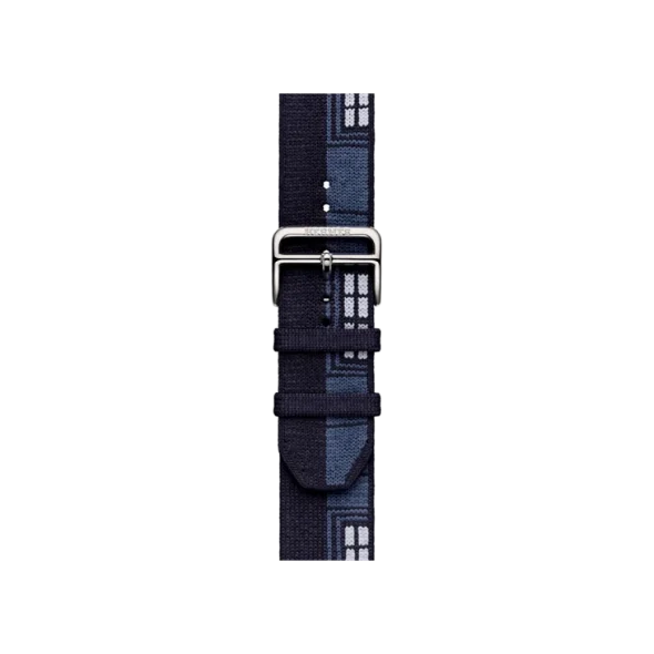 Смарт-годинник Apple Watch Series 11 GPS + Cellular 46mm Silver Tit. Case w. Hermes Bleu Nuit Faubourg (MGKY4+MGHD4) | магазин Apple Grokholsky.com — Фото 2