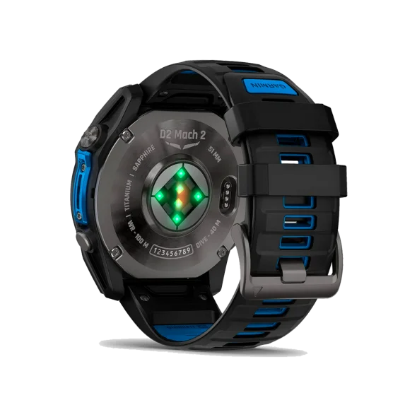 Смарт-годинник Garmin D2 Mach 2 51mm Carbon Gray DLC Titanium w. Vented Titanium Bracelet (010-02905-30/31) | магазин Apple Grokholsky.com — Фото 2