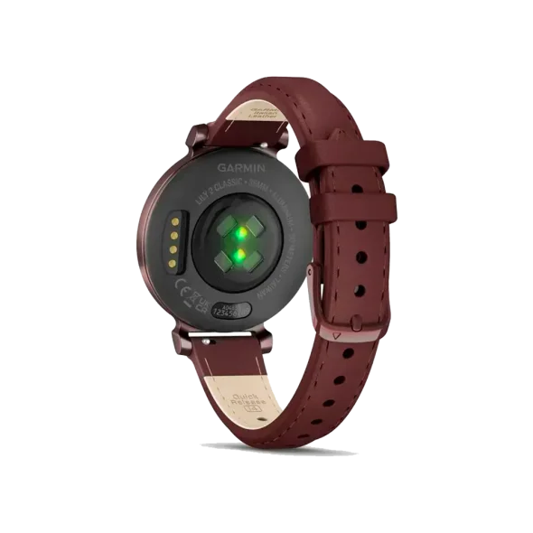 Смарт-годинник Garmin Lily 2 Classic Dark Bronze with Mulberry Leather Band (010-02839-03/61) | магазин Apple Grokholsky.com — Фото 3