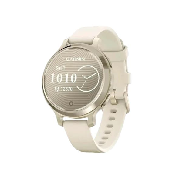 Смарт-часы Garmin Lily 2 Active Lunar Gold with Bone Silicone Band (010-02891-00/50) | магазин Apple Grokholsky.com — Фото 1