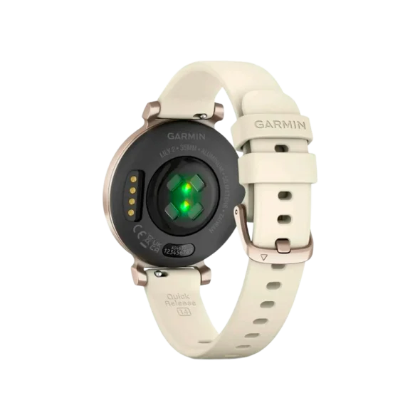 Смарт-годинник Garmin Lily 2 Cream Gold with Coconut Silicone Band (010-02839-00/20/70) | магазин Apple Grokholsky.com — Фото 3