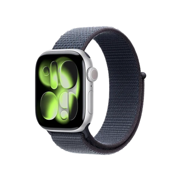 Смарт-годинник Apple Watch Series 11 GPS 42mm Silver Alu. Case w. Anchor Blue Sport Loop (MEW34 + MFFC4) | магазин Apple Grokholsky.com — Фото 1