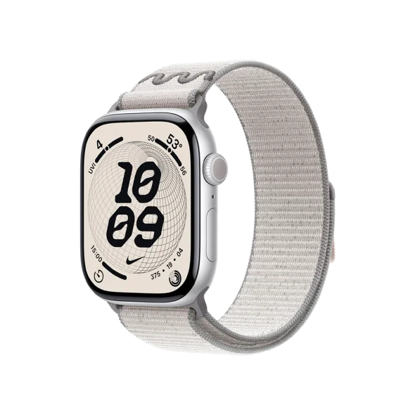 Смарт-годинник Apple Watch Series 11 GPS 46mm Silver Alu. Case w. Veiled Gray Nike Sport Loop (MEWC4 + MGD44) | магазин Apple Grokholsky.com — Фото 1