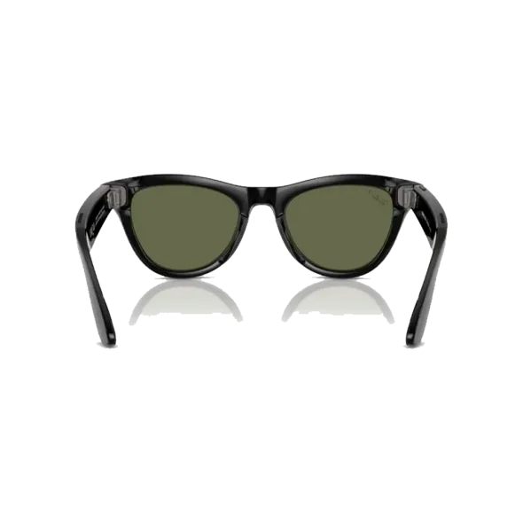 Смарт-окуляри Ray-Ban Meta Skyler Shiny Black Frame/Green Lenses (RW4010 601/9A 52) | магазин Apple Grokholsky.com — Фото 3