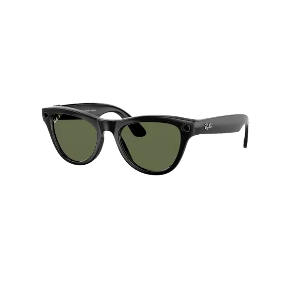 Смарт-окуляри Ray-Ban Meta Skyler Shiny Black Frame/Green Lenses (RW4010 601/9A 52) | магазин Apple Grokholsky.com — Фото 1