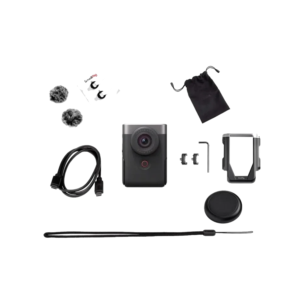 Ультра-компактний фотоапарат Canon PowerShot V10 Advanced Vlogging Kit Gray (5946C009) | магазин Apple Grokholsky.com — Фото 1