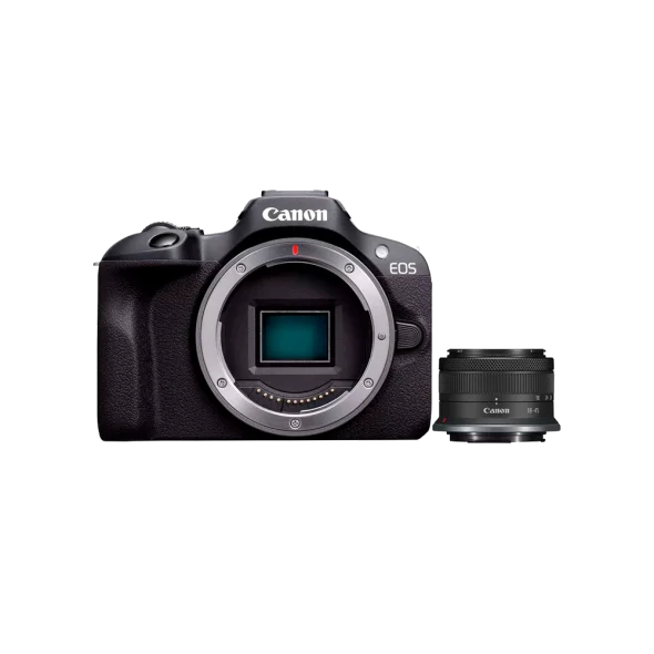 Беззеркальный фотоаппарат Canon EOS R100 kit 18-45mm IS STM (6052C013) | магазин Apple Grokholsky.com — Фото 1