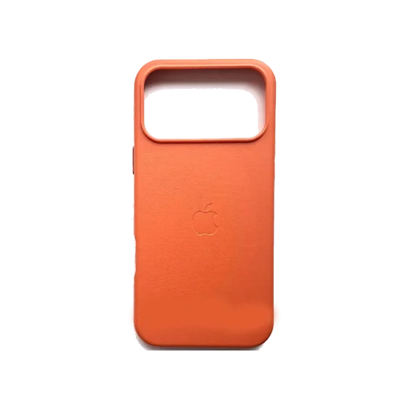 Чохол для Apple iPhone 17 Pro Leather Case with MagSafe HQ Copy/Orange | магазин Apple Grokholsky.com — Фото 1