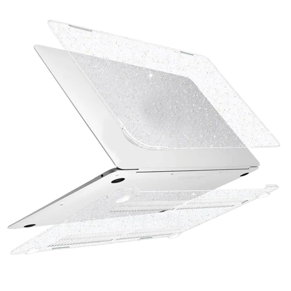 Чехол-накладка пластиковый Apple Macbook Air 13,6 HardShell Crystal glitter/прозорий з блискітками | магазин Apple Grokholsky.com — Фото 1