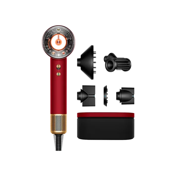 Фен Dyson Supersonic HD16 Nural Straight+Wavy Red Velvet/Gold (493117-01) | магазин Apple Grokholsky.com — Фото 1