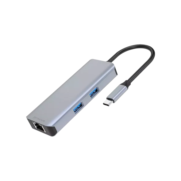 HUB Type-C Proove Iron Link 6 in 1 (2*USB3.0 + SD/TF + RJ45 + HDMI) | магазин Apple Grokholsky.com — Фото 1