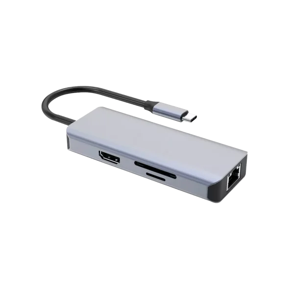 HUB Type-C Proove Iron Link 6 in 1 (2*USB3.0 + SD/TF + RJ45 + HDMI) | магазин Apple Grokholsky.com — Фото 2