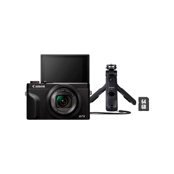 Компактный фотоаппарат Canon PowerShot G7 X Mark III Black VLogger Kit (3637C029) | магазин Apple Grokholsky.com — Фото 1