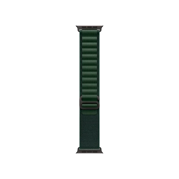 Ремінець Apple Alpine Loop Dark Green - Black Titanium Finish для Watch 44/45/46/49mm - Small (MYPQ3) | магазин Apple Grokholsky.com — Фото 1