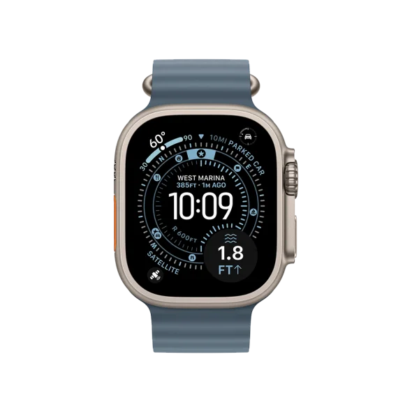 Ремінець Apple Anchor Blue Ocean Band - Natural Titanium Finish для Watch 44/45/46/49mm (MGCC4) | магазин Apple Grokholsky.com — Фото 2