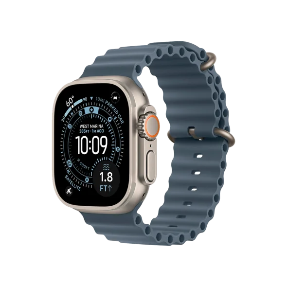 Ремінець Apple Anchor Blue Ocean Band - Natural Titanium Finish для Watch 44/45/46/49mm (MGCC4) | магазин Apple Grokholsky.com — Фото 3