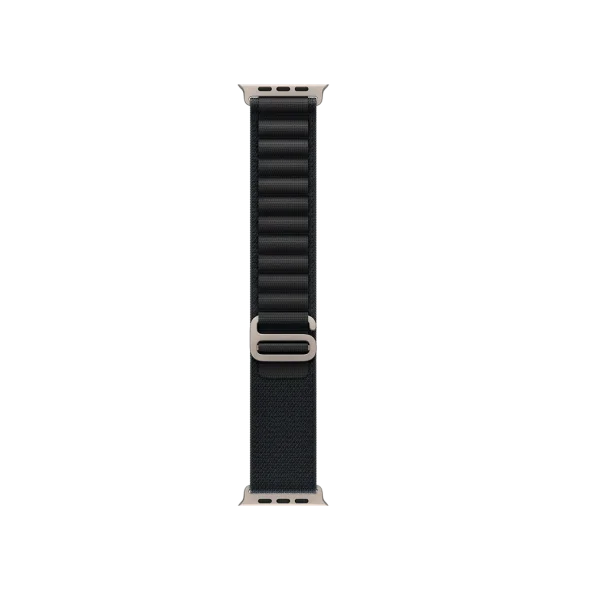 Ремешок Apple Black Alpine Loop - Natural Titanium Finish для Watch 44/45/46/49mm - Large (MFTG4) | магазин Apple Grokholsky.com — Фото 1