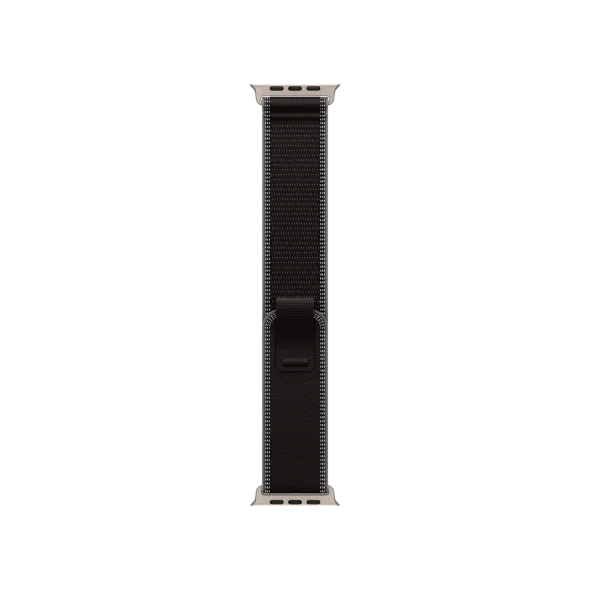 Ремінець Apple Black/Charcoal Trail Loop - Natural Titanium Finish для Watch 44/45/46/49mm - S/M (MFT84) | магазин Apple Grokholsky.com — Фото 1