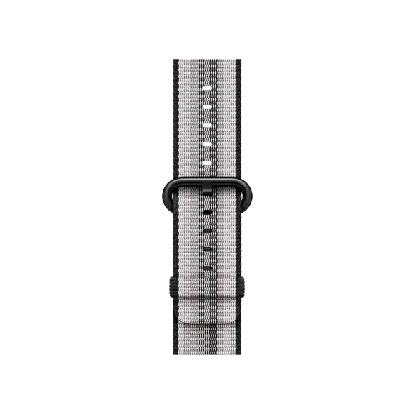 Ремінець Apple Black Stripe Woven Nylon Band (MQVR2) для Watch 44/45/46/49 mm | магазин Apple Grokholsky.com — Фото 1