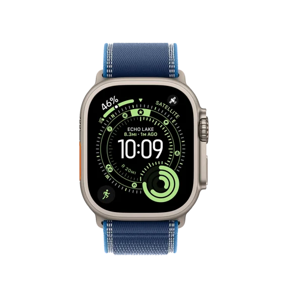 Ремінець Apple Blue/Bright Blue Trail Loop - Black Titanium Finish для Watch 44/45/46/49mm - M/L (MG9R4) | магазин Apple Grokholsky.com — Фото 3