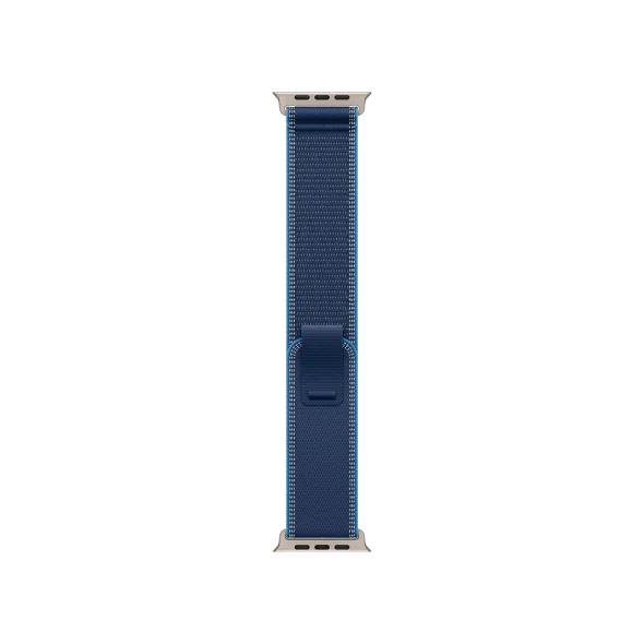 Ремешок Apple Blue/Bright Blue Trail Loop - Natural Titanium Finish для Watch 44/45/46/49mm - M/L (MFT74) | магазин Apple Grokholsky.com — Фото 1