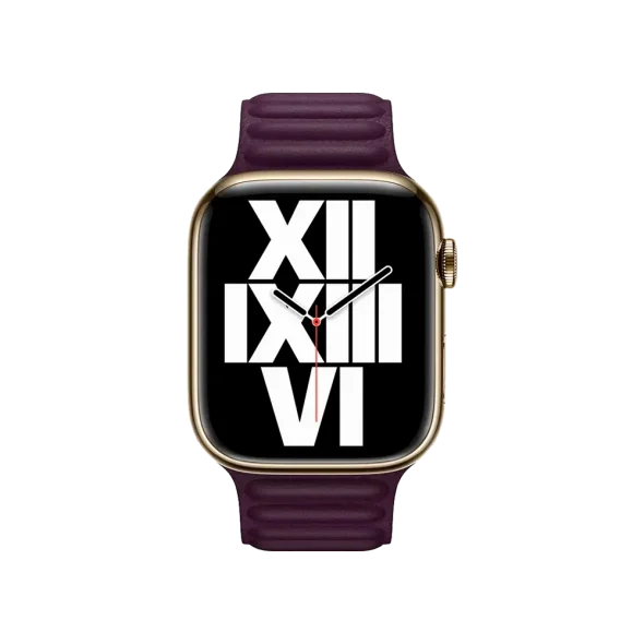 Ремінець Apple Dark Cherry Leather Link S/M (ML7M3) для Watch 40/41mm | магазин Apple Grokholsky.com — Фото 3