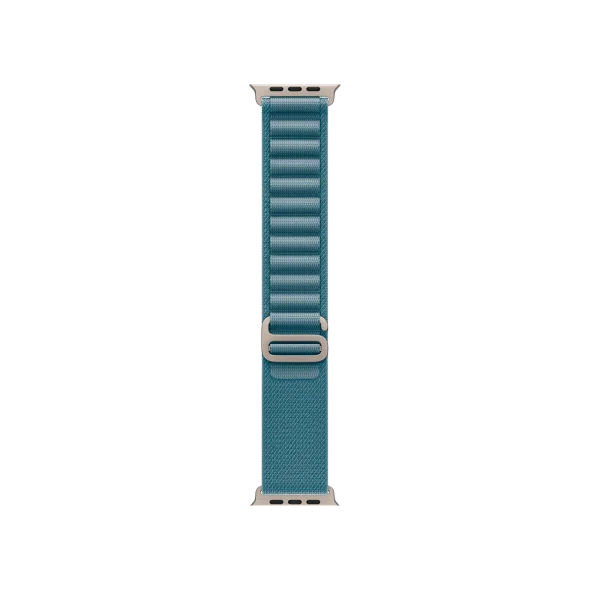 Ремінець Apple Light Blue Alpine Loop - Natural Titanium Finish для Watch 44/45/46/49mm - Medium (MFTJ4) | магазин Apple Grokholsky.com — Фото 1