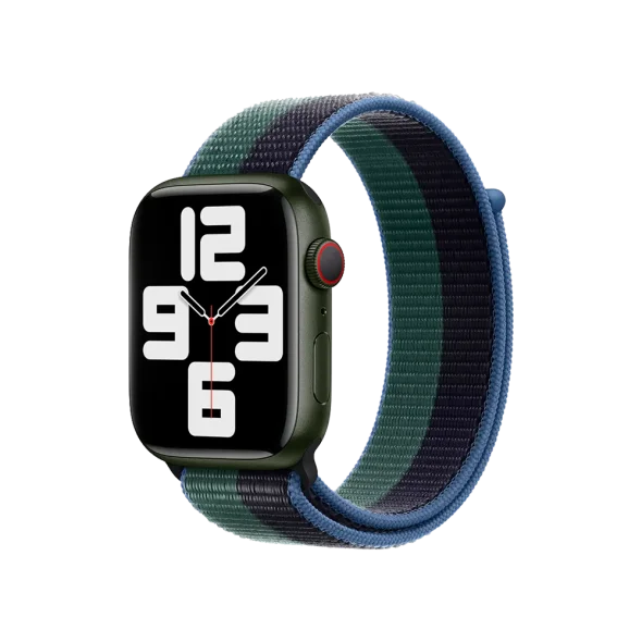 Ремешок Apple Midnight/Eucalyptus Sport Loop для Watch 40/41mm (MN5M3) | магазин Apple Grokholsky.com — Фото 2