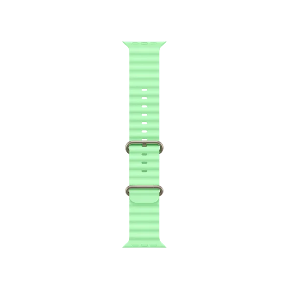 Ремінець Apple Neon Green Ocean Band - Natural Titanium Finish для Watch 44/45/46/49mm (MGCF4) | магазин Apple Grokholsky.com — Фото 1